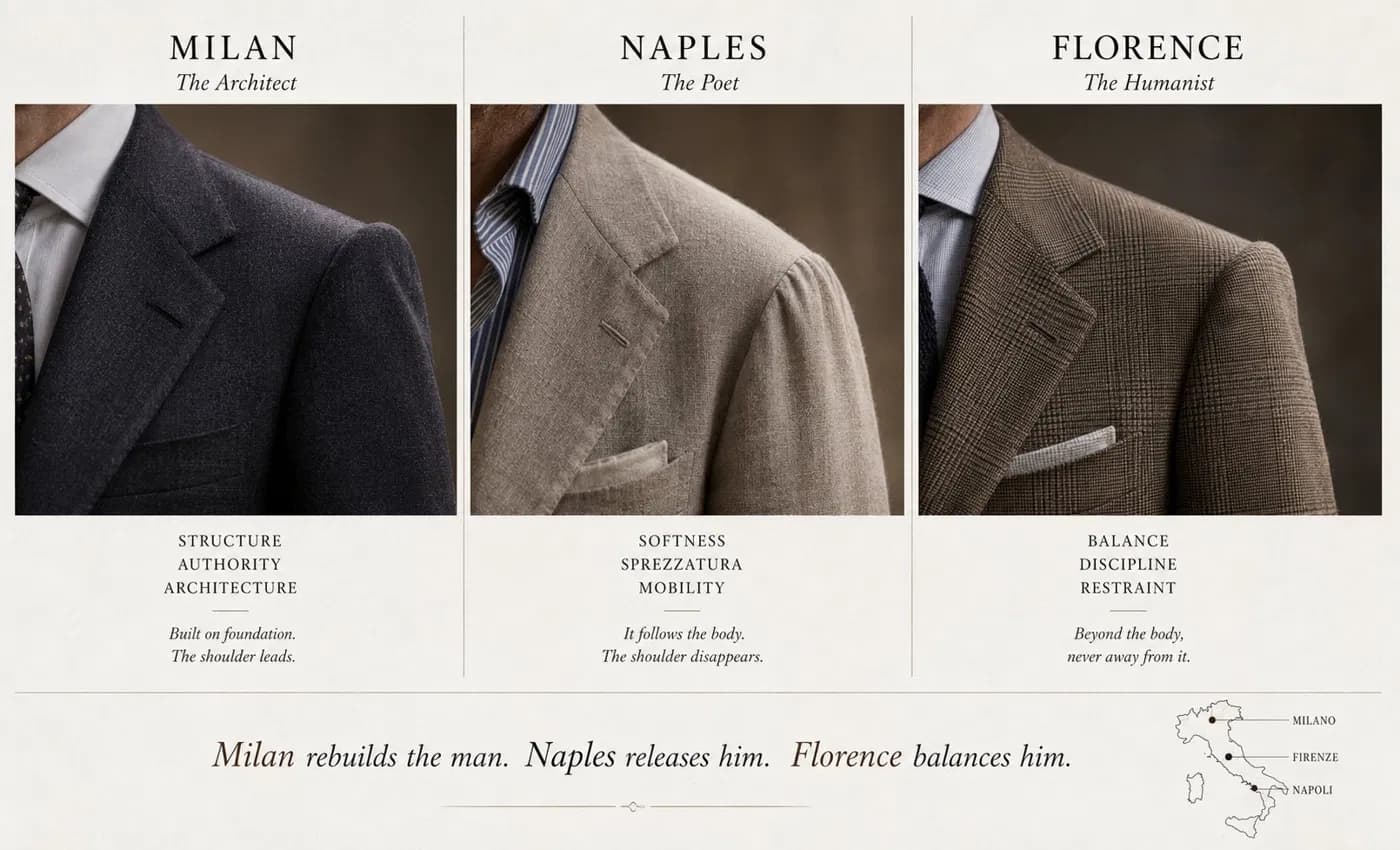 Milan Naples and Florence tailoring comparison